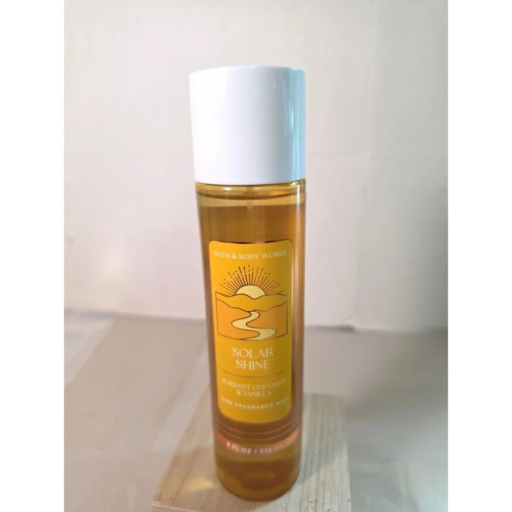 New Bath & Body Works Solar Shine Radiant Coconut Vanilla Mist Body Spray
